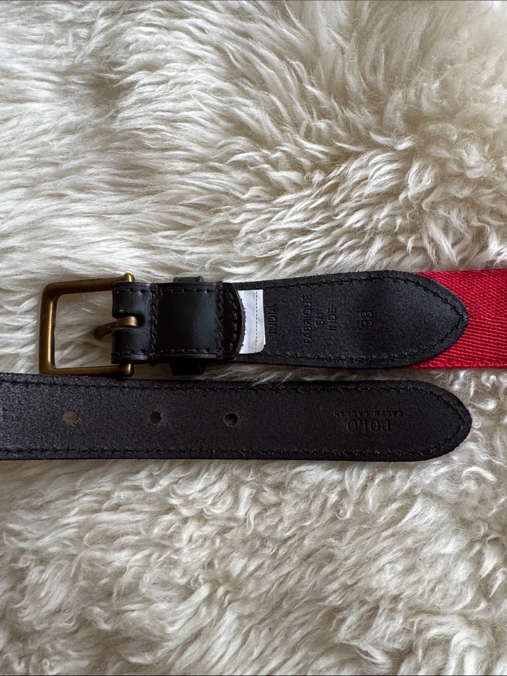 Polo by Ralph Lauren Needlepoint Belt with Wrapped Gift Sweater Bear